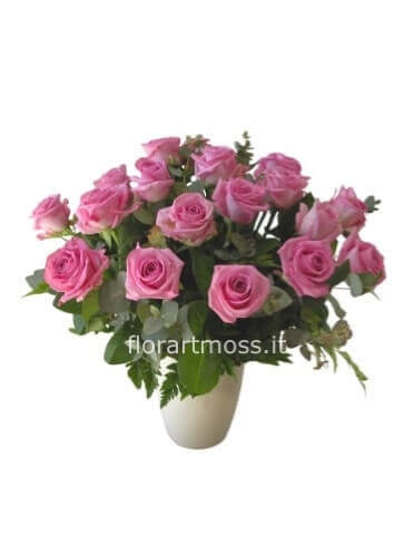 Bouquet di rose rosa